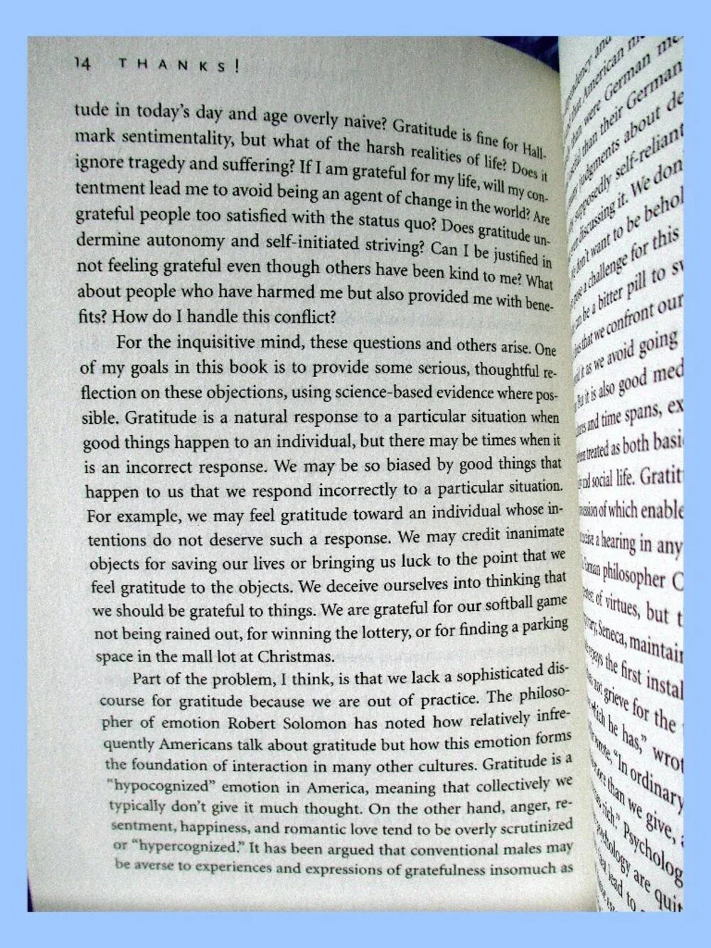 Book - Thanks! How Practicing Gratitude Can Make You Happier, by Robert Emmons - Picture 7 of 10